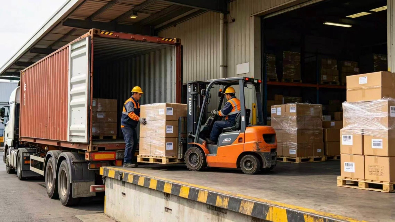 Container loading and warehousing service in China